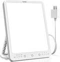 SUXIO Light Therapy Lamp - 10000 Lux Therapy Lights Lamp, 3 Timer & Mode Sunlight Lamp, Memory Function Daylight Lamp, Portable Light Box Therapy Use As Lift Mood, Happy Lamp for Home/Office/Travel