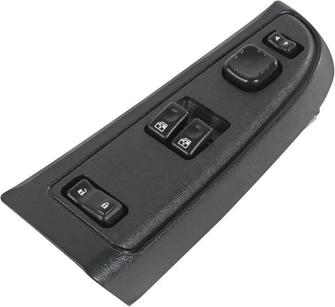 DICMIC Front Driver Side Master Power Window Switch and Door Lock & Black Bezel Assembly Compatible with 2003-2007 Chevrolet, GMC Select Model Replace# 15883322, 920-024, DWS-248