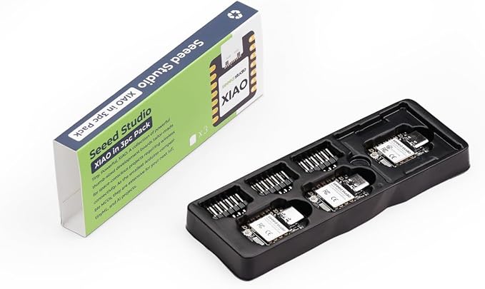 XIAO ESP32C6 3PCS Pack - 2.4GHz Wi-Fi 6, BLE 5.0, Zigbee, Matter, Thread, onboard Antenna and External Antenna Interface