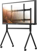 Sylvox TV Floor Stand for 65-75 Inch TVs, Heavy Duty Rolling TV Stand Max Load 132LBS/60kg, Mobile TV Cart with Lockable Wheels, Universal Flat/Curved Screen Mount, VESA 200x200 to 1200x600mm