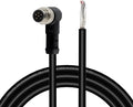 M8 Aviation Sensor Cable 6 Pin，Lonlonty M8 Industrial Sensor Connector Shielded Cable,Field Assembly M8 Connector A Coding Shielded Cable 6.5Ft/2M (6-Pin,Right Angle,Male)