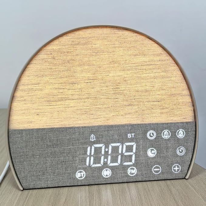 Restore 3 Sunrise Alarm Clock with Sound Machine, Digital Display, Type-C Input, Dual Alarms, White Noise, Smart Light, Touch Controls