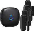 Door Chime, METAK Wireless Door Open Contact Sensor Alarm with 500 FT Range, 58 Chimes and 5 Volume Levels for Business/Store/Home/Office When Entering, 4 Transmitters + 1 Plug-in Receiver