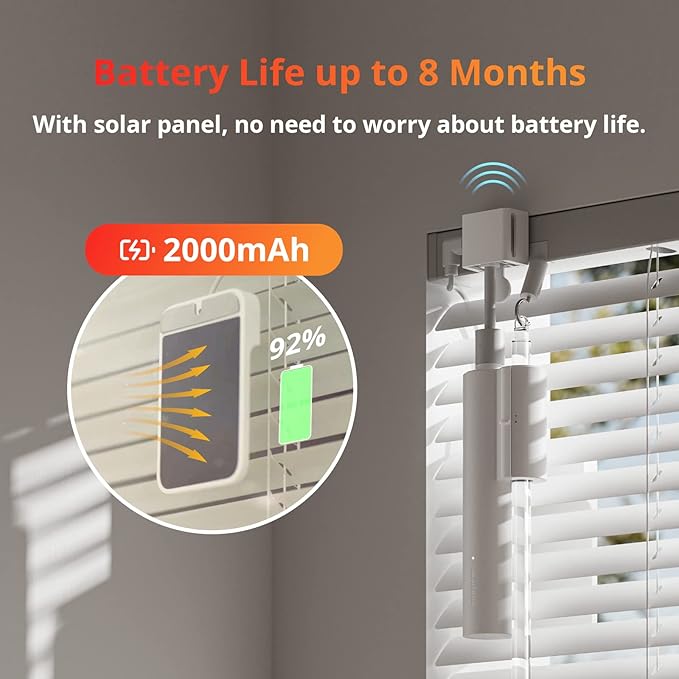SwitchBot Blind Tilt Automatic Blind Opener 3-Pack & Hub 2- Smart Motorized Blinds with Bluetooth/IR Remote Control, WiFi Thermometer Hygrometer, Light Sensor, Work with Alexa, Google Home, HomeKit