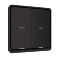 ZigBee Wireless Remote Control Smart Switch Wall Panel Transmitter,Requires MoesGo zigbee Hub,Smart Life/Tuya APP Remote Control, Wireless Button for Smart Home Devices and Scenes Black