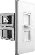 OSD Audio 300W Sleek, Modern, Minimalist Design in Wall Volume Control, Slider White Impedance Matching SLS300