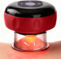 Red Light Cupping Therapy, 5 In 1 Smart Electric Cupping Device Kit for Massage Therapy, 12 Suction & Temperature Levels Massager, Infrared Therapeutic Heat for Back, Shoulder, Muscle Relief (Red)