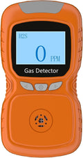XLA Alert Clip Single Gas H2S Monitor, H2S Monitor Digital H2S Monitor, Clip-on 0~100ppm H2S Gas Detector with Voice, Vibration, Red Indicator Alarms,for Various Working environments