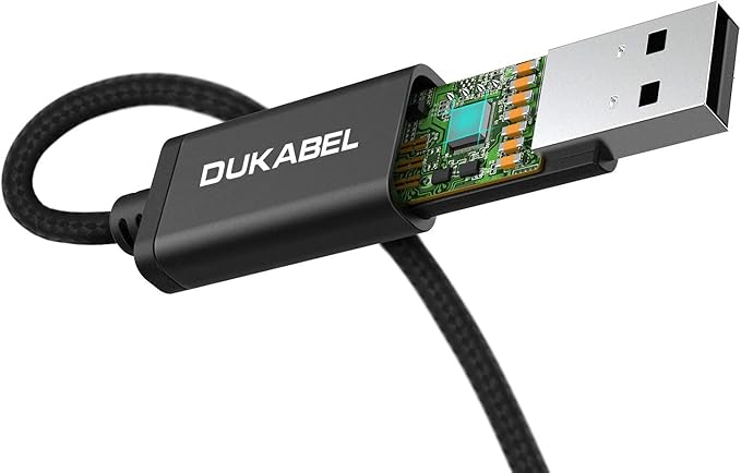 Long USB Audio Adapter, DuKabel USB to 3.5mm Jack TRS AUX Adapter for Built-in Chip USB Sound Card for Headset with Separate Plug TRS 3 Pole Microphones [Metal Housing & Durable Braided / 47inch]
