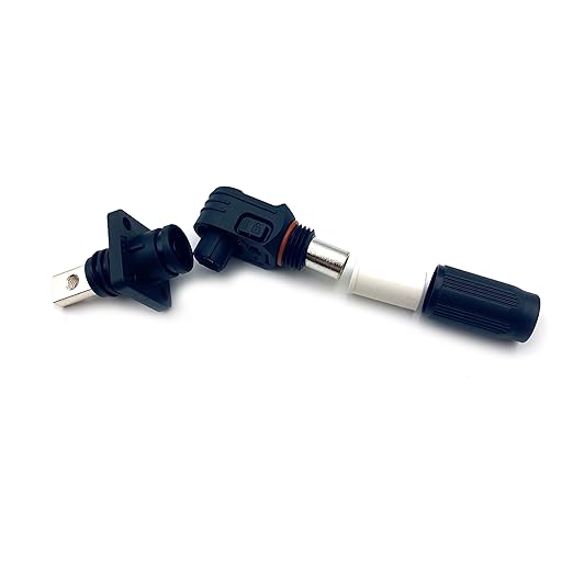 70A-120A 1000V Battery Energy Storage Connector, 10-25mm² High Current Connectors Quick Plug Terminal Black Right Angle Plug and Socket IP67 Waterproof Power Adapter Threaded Wiring