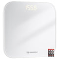 UNIWEIGH Digital Bathroom Scale for Body Weight,Accurate Weight Scale up to 440lbs,Body Scales with Sturdy Tempered Glass,with LED Display,Step-on,Compact Size,3 Units and Batteries inclued,White