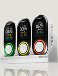 MOES Carbon Monoxide Detector Plug in, Backup Battery Digital CO Detector with Real-Time Display for CO Level, Temp & Humidity, Compact Plug-and-Play CO Alarm for Home, Apartment, RV & Travel, 3 Pack