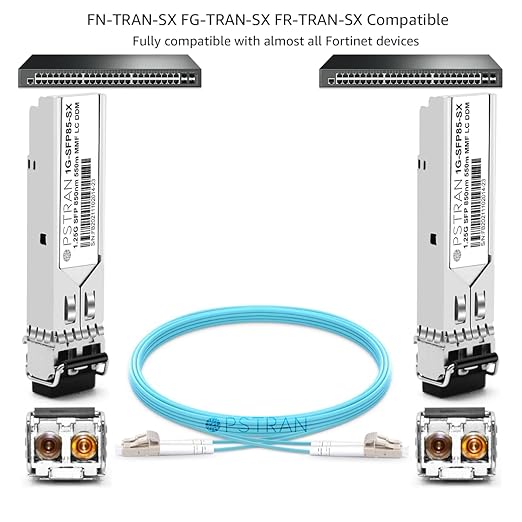 OPSTRAN 1000BASE-SX SFP Optical Transceiver Module Compatible with Cisco GLC-SX-MMD GLC-SX-MM SFP-GE-S GLC-SX-MM-RGD 850nm 550m DDM Duplex LC MMF 10pcs/Pack