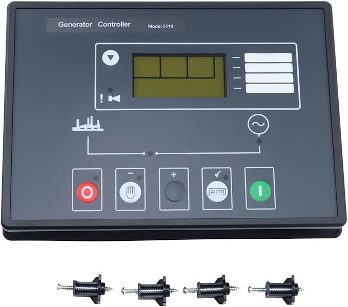 NETYANPI Auto Generator Controller Module Panel DSE5110 with Back-lit LCD Display Compatible with Deep Sea 5110 Diesel Generator Controller Control Module