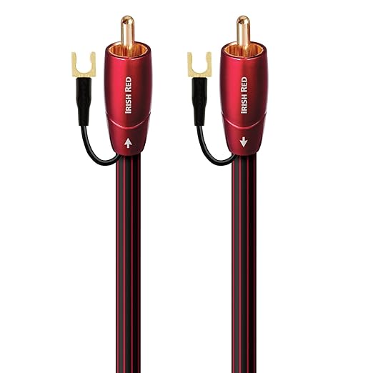 AudioQuest 16m Irish Red RCA Low-Frequency Subwoofer Audio Interconnect - CL3/FT4 PVC