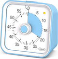 InfPokid Visual Timer for Kids with Pause Function, 60 Minute Countdown Timer for Kids Desk Study, Teaching, Kitchen Cooking, Office Meetings, Time Management for ADHD (Blue)