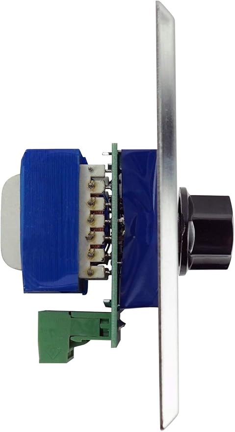 Rockville VOL7035 SS 35 Watt 70v Wall Volume Control Zone Controller, Stainless Steel, 12-Step Attenuation, Euro-Block Connector, for Commercial Audio Systems