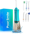 Professional Water Flosser - Advanced Dental Care for a Healthier Mouth, Gum, and Teeth - IPX7 Waterproof Oral Irrigator | 7 Replacement Tips, Travel-Friendly, Rechargeable - Oral Hygiene (Green)