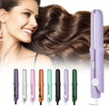 2 in 1 Mini Dual Purpose Curling Iron, 2026 New Portable Curling Wand & Flat Iron Hair Straightener, Mini Wave Hair Curling Iron Wand for Short and All Hair Types (Light Purple)