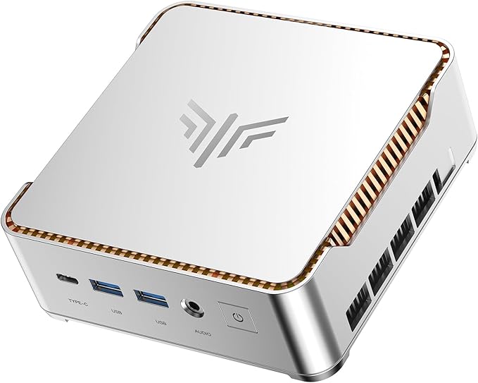 KAMRUI Pinova P2 Mini PC, Core i5-12600H (12C/16T, 4.5GHz), 32GB DDR4 1TB NVMe SSD Mini Computers, 18MB Smart Cache, 4K Triple Display(DP+HDMI+USB-C)/WiFi6/BT5.2 Micro PC for Home/Office/Business