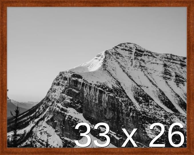Frame It Easy 33 x 26 Russet Wood Frame (Derby)