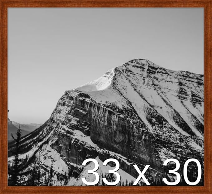 Frame It Easy 33 x 30 Russet Wood Frame (Derby)