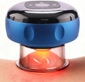 Red Light Cupping Therapy, 5 In 1 Smart Electric Cupping Device Kit for Massage Therapy, 12 Suction & Temperature Levels Massager, Infrared Therapeutic Heat for Back, Shoulder, Muscle Relief (Blue)