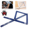 Premium Corner Angle Finder, Protractor Angle Finder Tool, Miter Angle Finder for Precise Cuts and Corner Measurements, Aluminum Alloy Build (Plastic-Long)