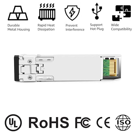 OPSTRAN 10GBASE-SR SFP+ Optical Transceiver Module Compatible with HPE BladeSystem 455883-B21 850nm 300m DDM Duplex LC MMF