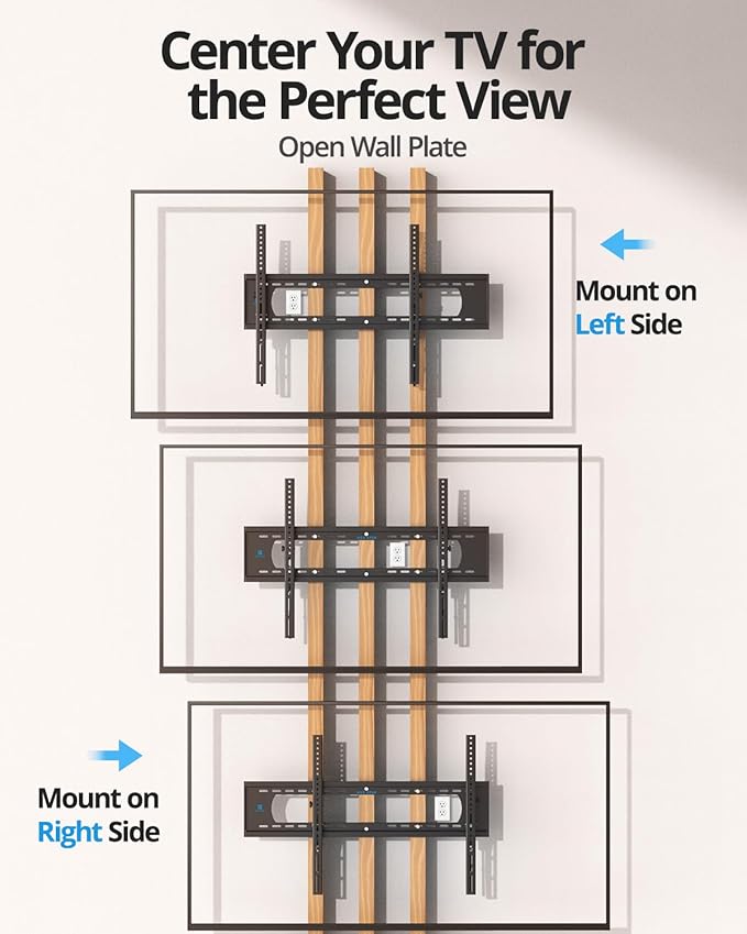 85 86 98 100 inch Heavy Duty Tilt TV Wall Mount Bracket for 65-120" Large TVS Up to 220LBS,Ultra Slim Tilting TV Mount, Max VESA 900×600mm, 16/18/24/32" Studs,Fit Most 65+ 75+ 120 TVs
