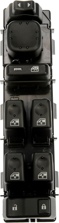 Dorman 901-075 Front Driver Side Master Window Switch Assembly - 8 Button Compatible with Select Cadillac/Chevrolet/GMC Models