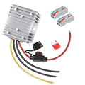 LeMotech DC 48v to 12v Converter 10A 120W Step Down Converter Voltage Reducer IP68 Waterproof Transformer for Golf Cart Truck Boat Vehicle