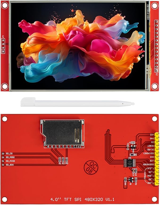 Hosyond 4.0 Inches 480x320 TFT Touch Screen LCD Display Module SPI ST7796S Driver for Arduino R3/Mega2560