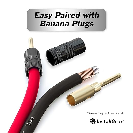 InstallGear 14 Gauge Speaker Wire 500 ft - CCA Cable for Car Audio and Home Theater - Soft Touch PVC Jacket - Easy Polarity ID - Surround Sound and Stereo Use - Black and Red
