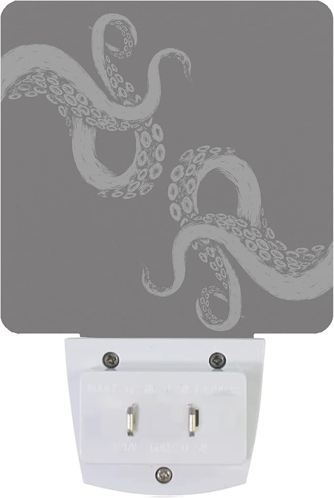 Smoaffly Octopus Night Light Plug-in LED Nightlights Auto Sensor Night Lamp Dusk-to-Dawn Lamp Home Decor for Nursery Children Girls Boys