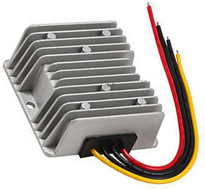 MGGi DC Converter Regulator DC 24V Step Down DC 12V 15A 180W, Waterproof Voltage Reducer, Adapter Converter Power Supply Module Buck Transformer, for Auto Car Truck Vehicle Boat Golf Cart, Forklifts