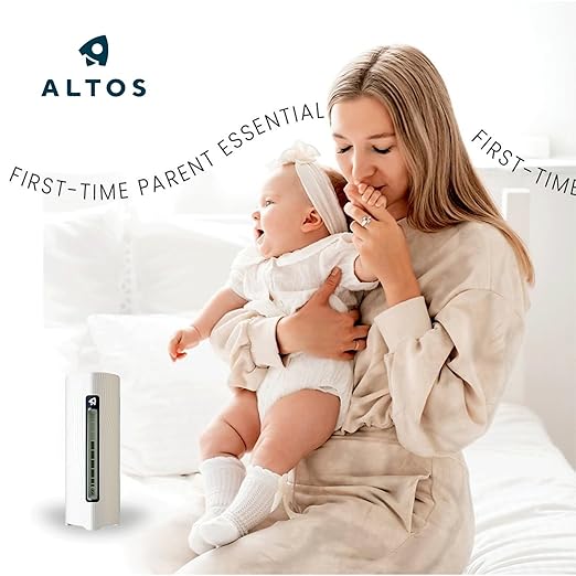 Portable CO2 Detector for Travel & Air Quality Monitor Indoor & Outdoor Carbon Dioxide Detector Portable CO2 Monitor (Off White) iOS ONLY