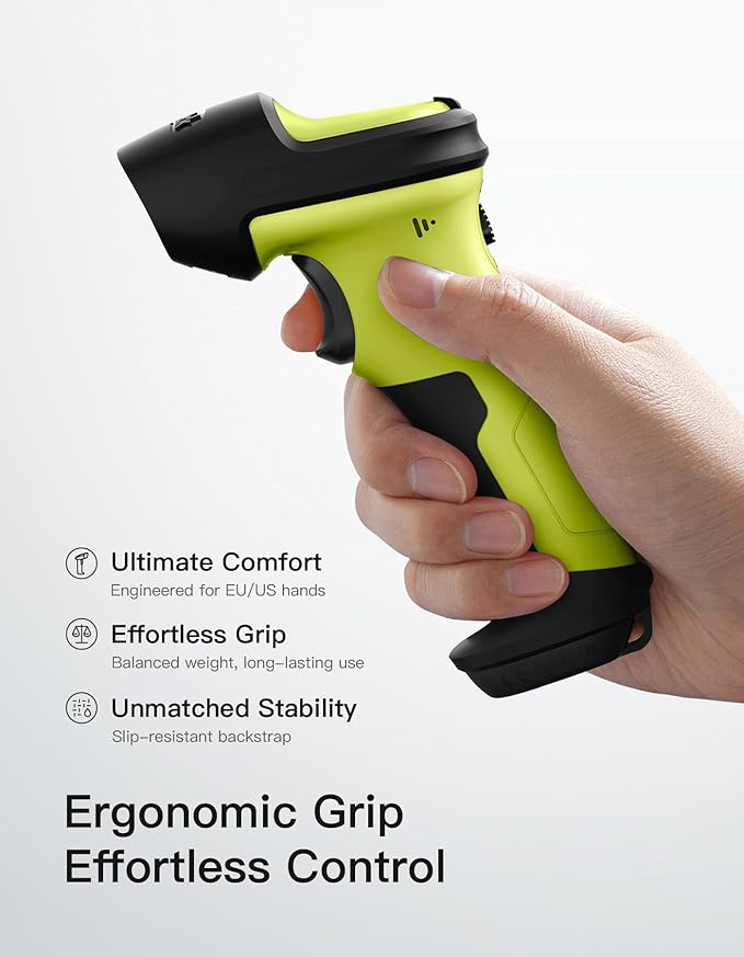 Inateck 2D Barcode Scanner, Wireless Bluetooth QR Code Scanner with AI APP & SDK, 180-Day Battery Life, Fast & Accurate Scanning, Compatible with iOS/Android/Windows