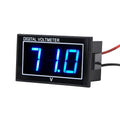 SUPNOVA Waterproof Voltmeter 12V 24V 36V 48V 60V 72V 96V,LED Digital Display Battery Voltage Tester DC5-130V Apply to Golf Cart,Car, Motorcycle，Boats Battery Voltage Monitor