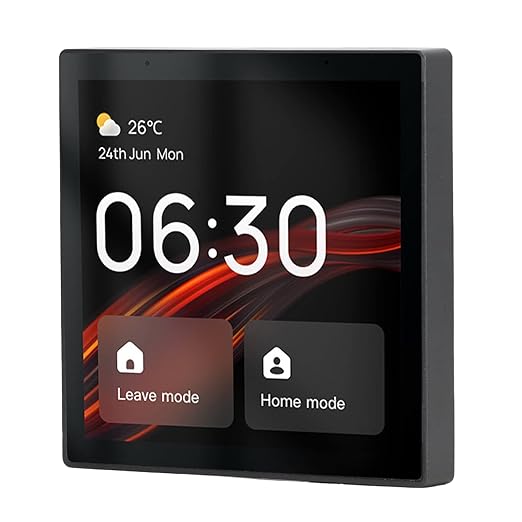 Smart Scene Wall Switch Panel 100 to 240V with 4 Inch Touch Screen and Voice Control for Smart Home Control (Compatible with ZigBee and BT Devices)