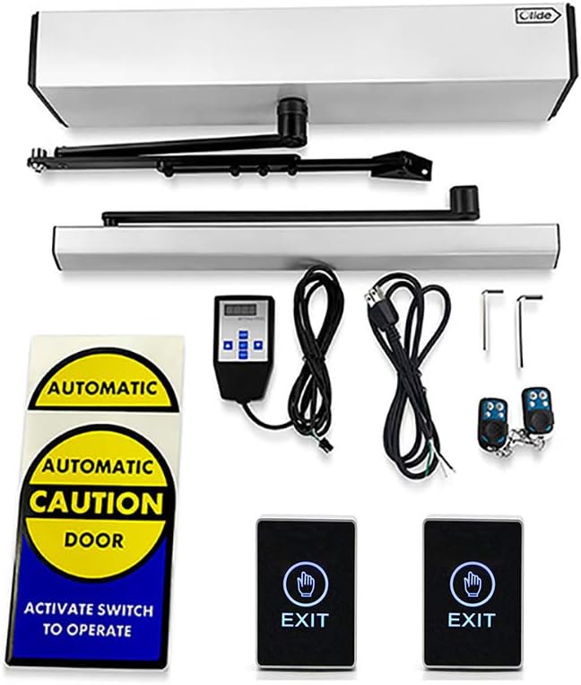 Olideauto Automatic Door Opener Olide-120BS with 2pcs Waterproof Acrylic Hand Push Open Switch