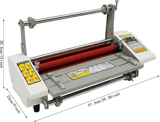 13 inch Laminator Machine Hot and Cold Roll Laminator 110V Digital Thermal Laminating Machine for A3/A4 Paper Single/Dual-Sided Lamination for School, Office, and Commercial Use