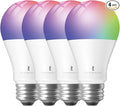 THIRDREALITY Zigbee Smart Color Bulb ZL1 4Pack,Compatible with Home Assistant(ZHA&Z2M), SmartThings,Aeotec,Homey,Hubitat or Echo Devices With Built-in Hub,A19 RGBCW Bulb,2700K-6500K Tunable,800 Lumens