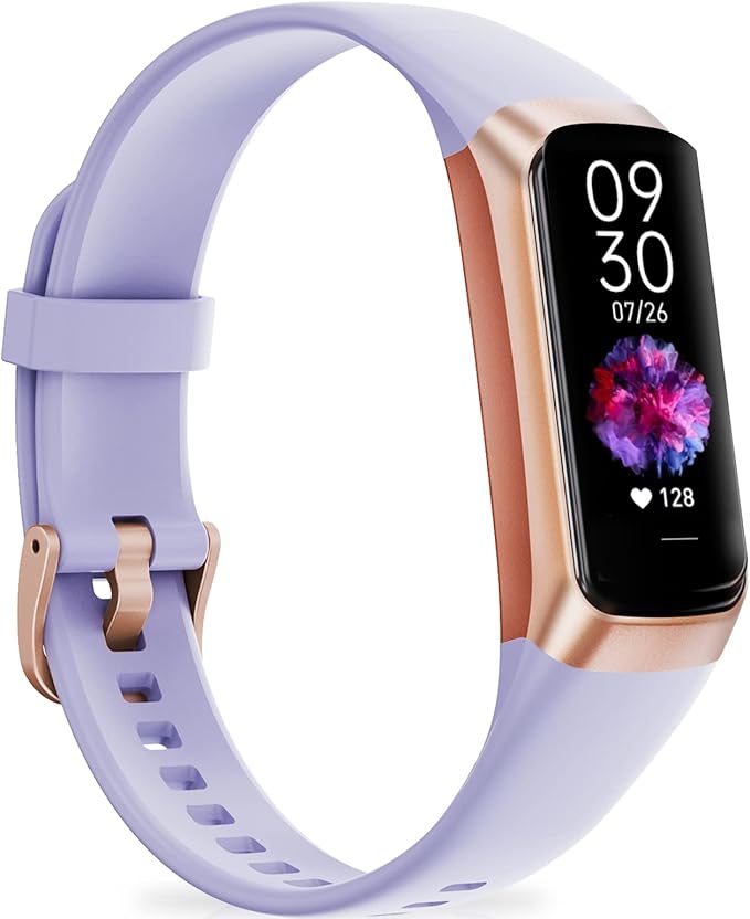 Fitness Tracker with 24/7 Heart Rate Blood Oxygen Sleep Monitor, 1.1" AMOLED Touch Screen Activity Tracker Smart Watches, IP68 Waterproof Step Counter Pedometer for Women Men