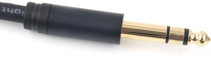 SiYear Profession 6.35mm (1/4inch) TRS Male Plug to 2 Dual XLR Male Microphone Stereo Unbalanced Audio Converter Adapter Y Splitte Cable Cord （5FT/1.5M
