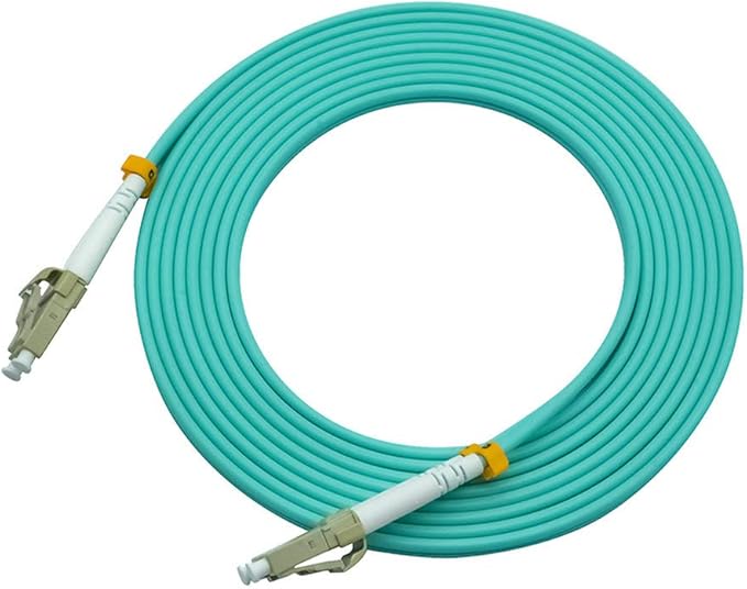 Jeirdus 100 Meters 328ft LC to LC Duplex 50/125 10G OM3 Multi-Mode Fiber Optic Cable Jumper Optical Patch Cord LC-LC