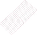 PATIKIL 20"x20" Wire Grid Panel, 2 Pack Board Photo Pictures Memo Display Grid Panels Hanging Organizer Wall Decorative Panel for Home Office Wedding, Pink