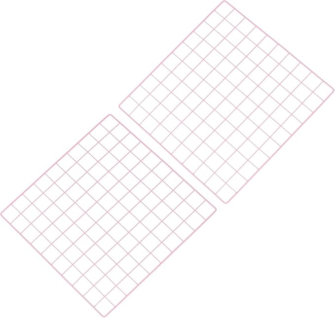 PATIKIL 20"x20" Wire Grid Panel, 2 Pack Board Photo Pictures Memo Display Grid Panels Hanging Organizer Wall Decorative Panel for Home Office Wedding, Pink