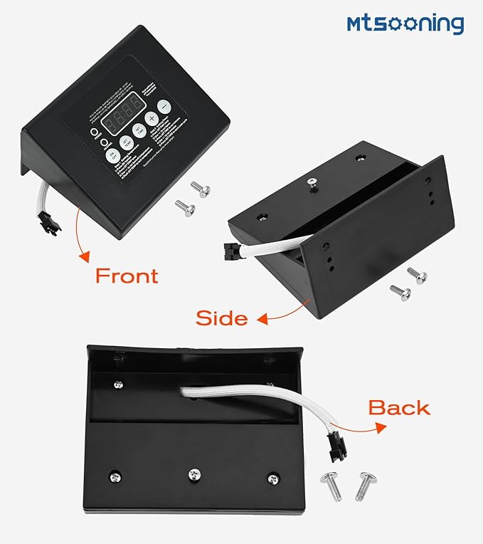 Mtsooning 990050048 Digital Control Panel LED Display Replacement for Masterbuilt MB ESQ30B, ESQ30S, 20070106, 20070206, 20072010, 20070910 Electric Smoker Grill Models Controller