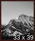 Frame It Easy 33 x 39 Merlot Wood Frame (Derby)
